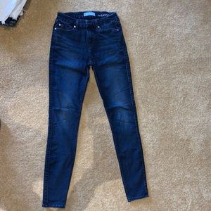 7 for all mankind dark skinny jeans size 26